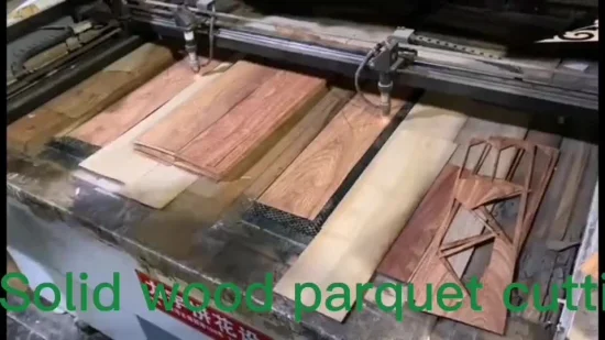 Piso de parquet de madera maciza hecho a mano retro personalizado de gran calidad de estilo de lujo